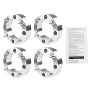 DURAFORCE 4X Wheel Spacers 4x156 2" 131mm 3/8"-24 For Polaris Sportsman Silver New