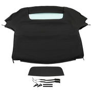 DURAFORCE Convertible Soft Top w/Glass Window Black Vinyl For Honda S2000 2002-2009