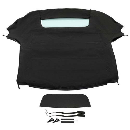 DURAFORCE Convertible Soft Top w/Glass Window Black Vinyl For Honda S2000 2002-2009