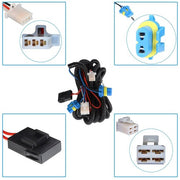 DURAFORCE For 13-15 Chevy Malibu Clear Fog Lights Bumper Lamps +Switch+Wiring Set
