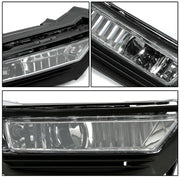 DURAFORCE Fog Lights For Honda Accord Sedan 2013-2015 4Dr Clear Bumper Lamp+Bulbs w/Switch