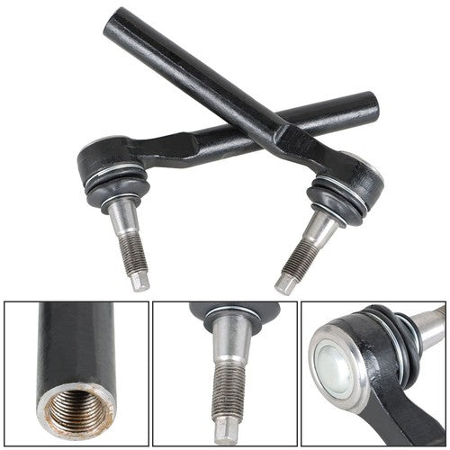 DURAFORCE EV800609 4pcs Front Inner Outer Tie Rod End Driver Passenger Kit For Hummer H3