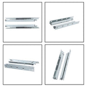 DURAFORCE 1 Pairs Undermount Drawer Slides 18 inch Undermount Soft Close Drawer Slides