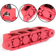 DURAFORCE Red 4 Post Busbar Bus Bar Power Distribution Block With Cover 5/16" 12V 250A