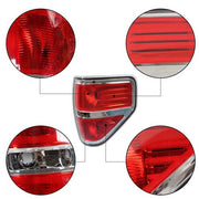 DURAFORCE Tail Light Set Fit FOR 2009-2014 Ford F150 F-150 Rear Body Lamps L+ R Halogen