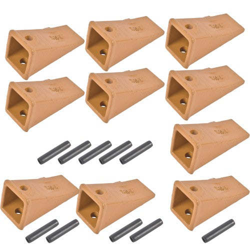 DURAFORCE X156 X156S Dirt Teeth Bucket Teeth/Tooth with P156 Roll Pins 10PCS Alloy Steel