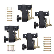 DURAFORCE Ladder Rack Ratchet Tie Downs*4 Steel Black 500lbs 1.5in*7.5ft 1.4in Square Tube