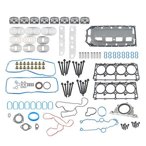 DURAFORCE 5086011AB 53021538AD Pistons & Full Gasket Bolts Set For Dodge Ram 1500 2003-06