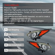 DURAFORCE Fit For Hyundai Sonata 2011-2014 Projector Headlights Headlamps LH&RH Side Pair