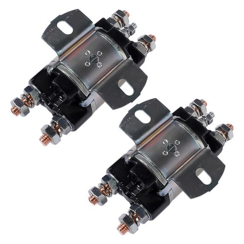 DURAFORCE 2Pcs Gas Golf Cart Solenoid For Yamaha G1 6 Terminal 12 Volt 100A J17-81950-01