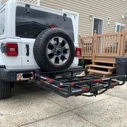 DURAFORCE Mobility Electric Wheelchair Hitch Carrier Mobility Scooter Loading Ramp 500 lbs