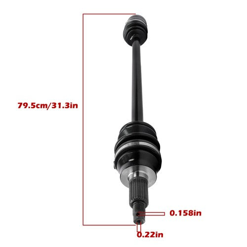 DURAFORCE Fit For Polaris RZR XP 1000 2014-2019 Front Left/Right CV Axles Drive Shaft