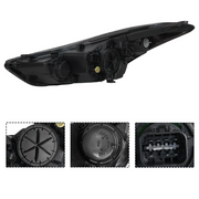 DURAFORCE Headlights Assembly Left Right Pair w/ Bulbs for Hyundai Elantra 2014 2015 2016