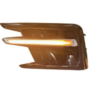 DURAFORCE Fog Light Covers W/LED White DRL Yellow Turn Signal for 19-22 Subaru Ascent