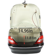 DURAFORCE 28L Universal Motorcycle Trunk Scooter Tail Box Helmet Luggage Case w/Tail Light