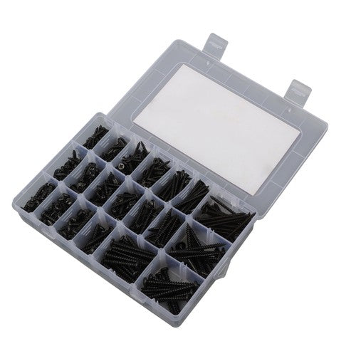 DURAFORCE 485Pcs Flat,Truss,Phillips Round Head wood screws W/20 Screw Size #6, #8, #10