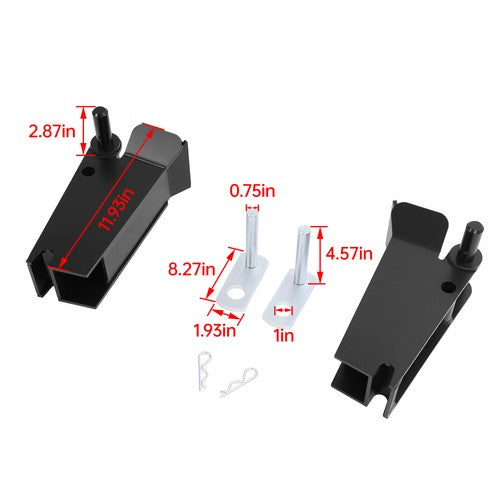 DURAFORCE Snow Plow Receiver for Western #1304406 #1304407 Snow Plow Ultra Mounting Pocket