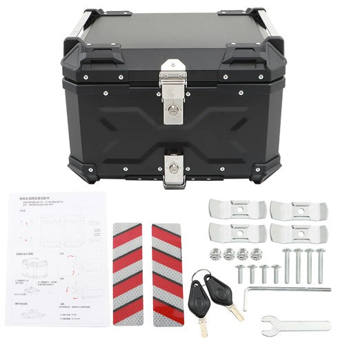 DURAFORCE New Motorcycle 36L Side Case Hard Saddlebag + 55L Top Case Tail Box Luggage