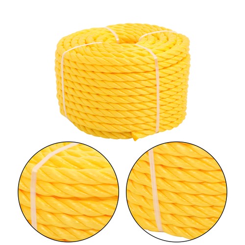 DURAFORCE 1/2in x 100 Feet 3 Stranded Orange Yellow Polypropylene Braided Rope