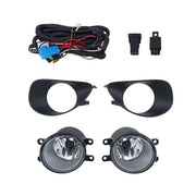 DURAFORCE Clear For Toyota Yaris Hatchback 2006-2008 Fog Light Lamp Assembly W/Black Bezel