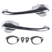 DURAFORCE 2x Chrome Exterior Door Handles Fits for Chevy Camaro Pontiac Firebird 1967-1969