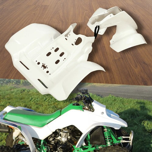 DURAFORCE For Honda TRX 250R 1986 1989 White Front Rear Fender Set Plastics Kit