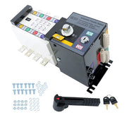DURAFORCE 1PC ATS 160A 4 Poles 110V 220V Grid to AC Generator Automatic Transfer Switch