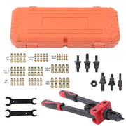 DURAFORCE Rivet Nut Tool Kit,14" Rivnut Tool Kit with 100PCS Rivet Nuts,7 Metric Mandrels