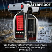 DURAFORCE Pair Tail Lights Smoke LED For Toyota Tacoma 2016-2023 2017 2021 Rear Brake Lamp