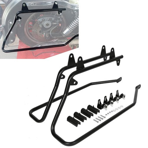 DURAFORCE Saddlebags Saddle Bag Conversion Brackets w/ Hardware For Harley Softail 84-17