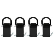 DURAFORCE 4 PCS Heavy Duty Adjustable Trailer Stake Pocket D Ring Standard 2”x4” 16200LBS