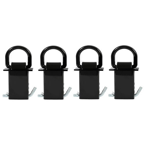 DURAFORCE 4 PCS Heavy Duty Adjustable Trailer Stake Pocket D Ring Standard 2”x4” 16200LBS