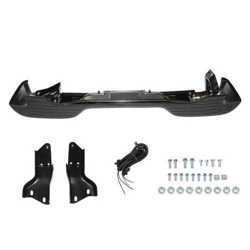 DURAFORCE For Chevrolet Tahoe Suburban GMC Yukon 00-06 Black Steel Rear Step Bumper