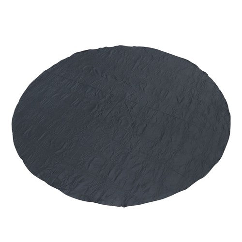 DURAFORCE 12ft Round Outdoor Inflatable Hot Tub Mat Pool Liner Pad Heavy Duty 12'(Black)