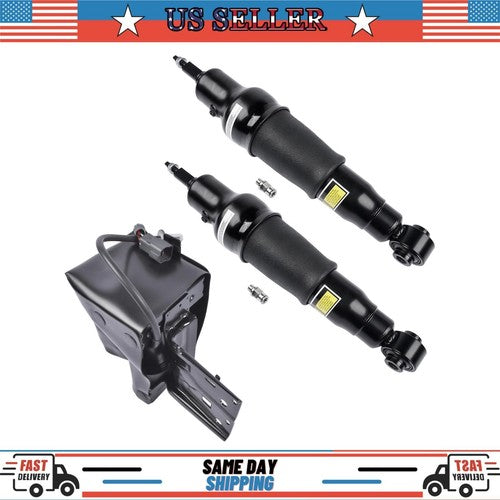 DURAFORCE 2 Air Suspension Shock Absorber + 1 Compressor For Infiniti QX56 2011-2013 Rear