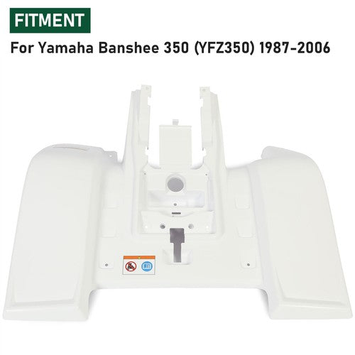 White Rear Fender for 1987-2006 Yamaha Banshee YFZ350 Plastics Polished