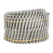 DURAFORCE 3600Pcs 15 Degree Wire Coil 1-1/4” ×.09” Ring Shank Stainless Steel Siding Nails