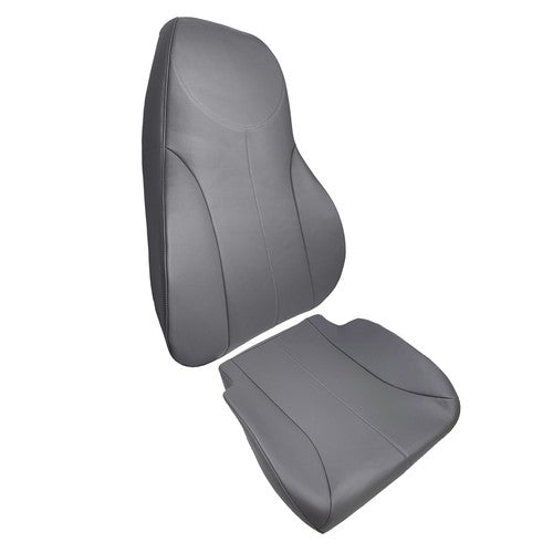 DURAFORCE Seat Cover+Backrest Driver's Side Gray Air Ride 2-PCS Set Leather 4200-4300-4400