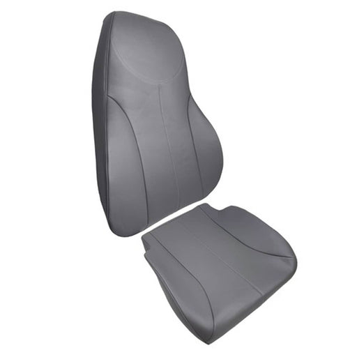 DURAFORCE Seat Cover+Backrest Driver's Side Gray Air Ride 2-PCS Set Leather 4200-4300-4400