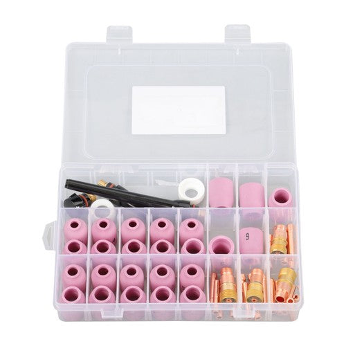 DURAFORCE 58 Pcs Tig Welding Torch Kit 040"~1/8" Gas Lens for Wp9/2