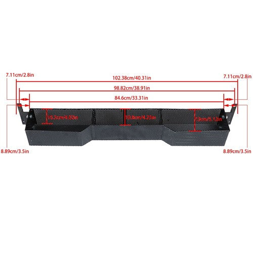 DURAFORCE Front Inner Storage Basket And Rack For Club Car DS & Precedent 2000-UP Golf Car