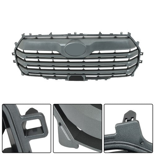 DURAFORCE Fit For Toyota Tundra 2022 2023 Front Bumper Grill Dark Gray Grille 53101-0C130