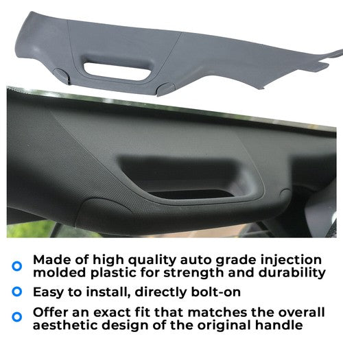 Left Driver A Pillar Handle Trim Gray For Ford F250 F350 F550 2011 2016