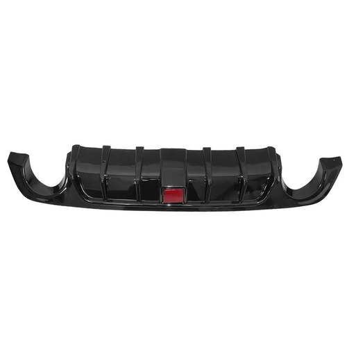 DURAFORCE Rear Bumper Diffuser Lip W/ Brake LED Glossy Black for Infiniti Q50 2018-2023