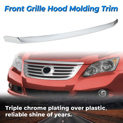 Hood Molding for Toyota Avalon 2005-2010 Front Grille Cover Chrome Trim