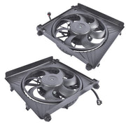 DURAFORCE Right Left Radiator Cooling Fan & Shroud Assembly for Tesla S Sedan 4-Door 12-20