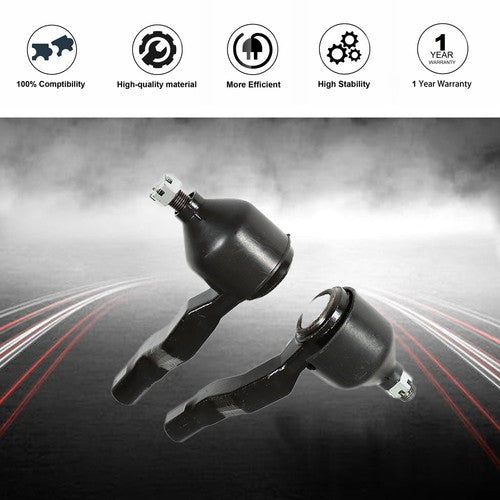 DURAFORCE For Nissan 350Z Infiniti G35 03-04 RWD New Front Control Arms Tierods Sway Bars