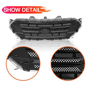 DURAFORCE Fit 2013-2019 Ford Taurus Front Bumper Lip Upper Grille Assembly Chrome Grill