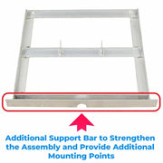 DURAFORCE Aluminum Battery Tray W/Plates For 1994-13 EZGO 48V TXT/Medalist Golf Cart