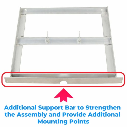 DURAFORCE Aluminum Battery Tray W/Plates For 1994-13 EZGO 48V TXT/Medalist Golf Cart